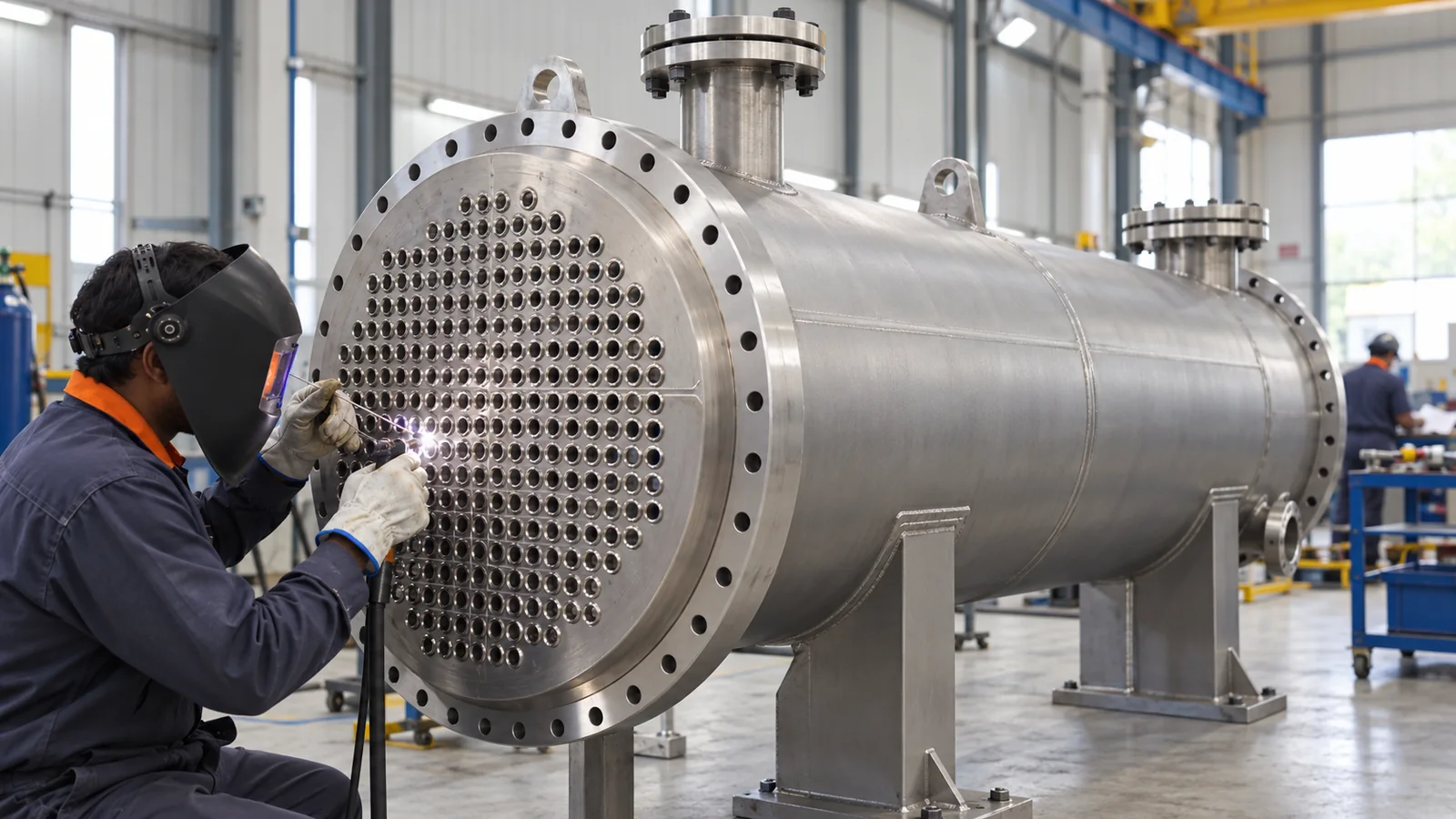 Equipment fabrication at heat-exchanger tube ends